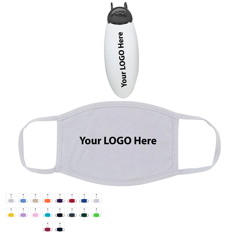 Cotton Reusable Mask With Visor Clip Cotton Reusable Mask With Visor Clip